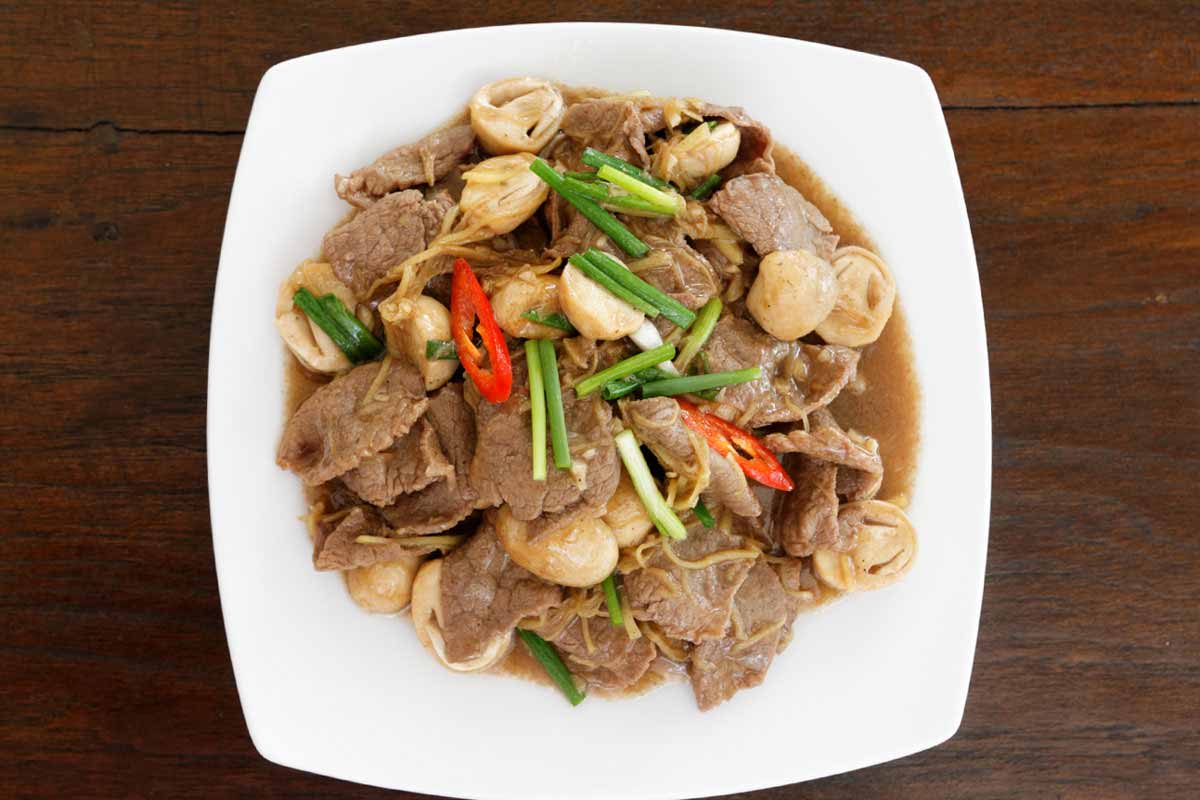 Fried Beef with Ginger