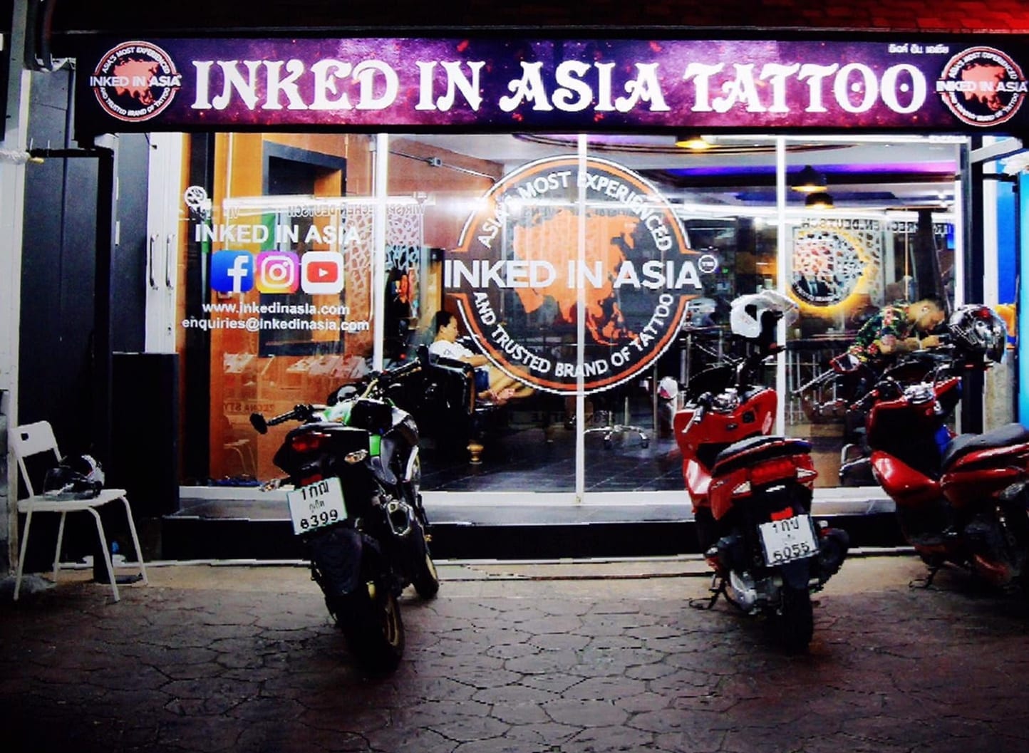 Front entry of the Inked In Asia Tattoo Studio | Patong Phuket