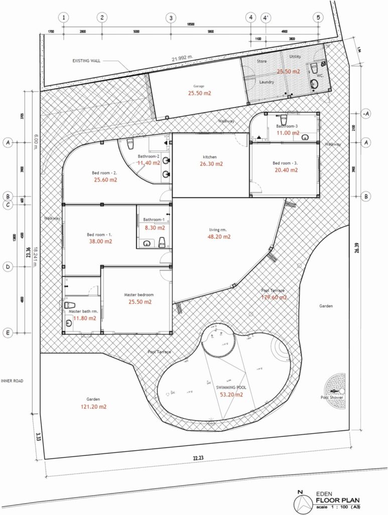 Floor-plan Villa Eden